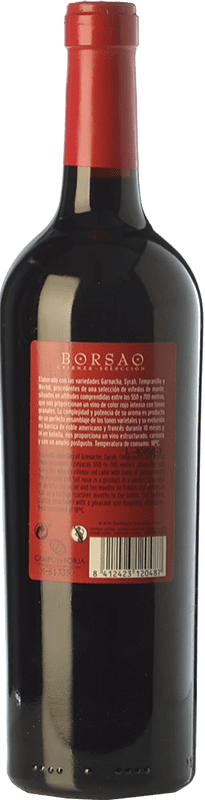 8,95 € Free Shipping | Red wine Borsao Crianza D.O. Campo de Borja Aragon Spain Tempranillo, Merlot, Grenache Bottle 75 cl