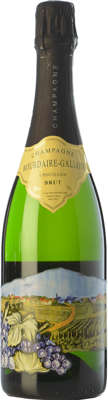 Envoi gratuit | Blanc mousseux Bourdaire Gallois Décorée Grande Réserve A.O.C. Champagne Champagne France Pinot Noir, Chardonnay, Pinot Meunier 75 cl