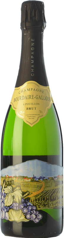 33,95 € Envoi gratuit | Vin Mousseux Blanc Bourdaire Gallois Décorée Grande Réserve A.O.C. Champagne