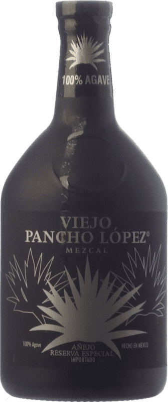 Envoi gratuit | Mezcal Pancho López Viejo Añejo Mexique 70 cl