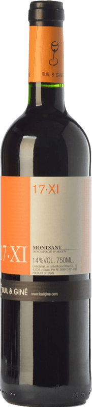10,95 € Free Shipping | Red wine Buil & Giné 17.XI Joven D.O. Montsant Catalonia Spain Tempranillo, Grenache, Carignan Bottle 75 cl