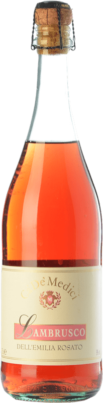 Free Shipping | Rosé sparkling Ca' De' Medici Lambrusco Rosato Young I.G.T. Emilia Romagna Emilia-Romagna Italy Lambrusco Maestri, Lambrusco Salamino, Lambrusco Marani, Lambrusco Montericco 75 cl