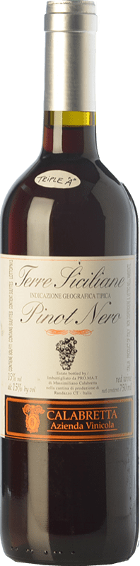 27,95 € | Red wine Calabretta Pinot Nero I.G.T. Terre Siciliane Sicily Italy Pinot Black Bottle 75 cl