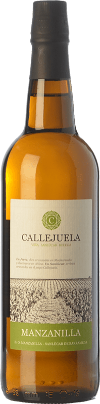 免费送货 | 强化酒 Callejuela Manzanilla Fina D.O. Manzanilla-Sanlúcar de Barrameda 安达卢西亚 西班牙 Palomino Fino 75 cl