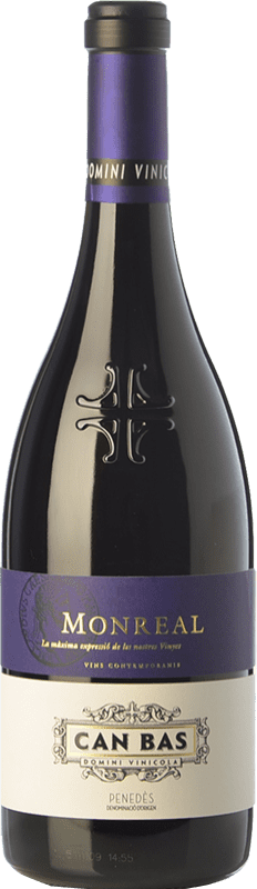 55,95 € Free Shipping | Red wine Can Bas Monreal Crianza D.O. Penedès Catalonia Spain Cabernet Sauvignon Bottle 75 cl