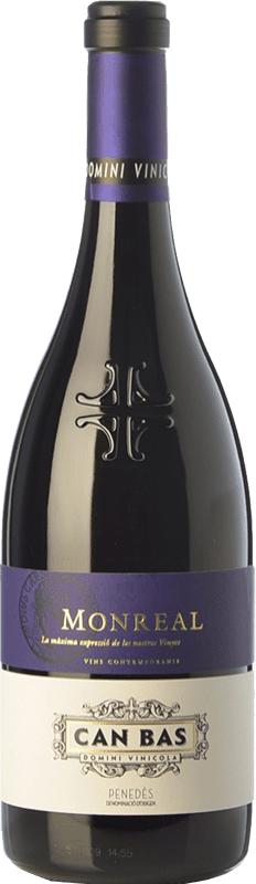 免费送货 | 红酒 Can Bas Monreal 岁 D.O. Penedès 加泰罗尼亚 西班牙 Cabernet Sauvignon 75 cl