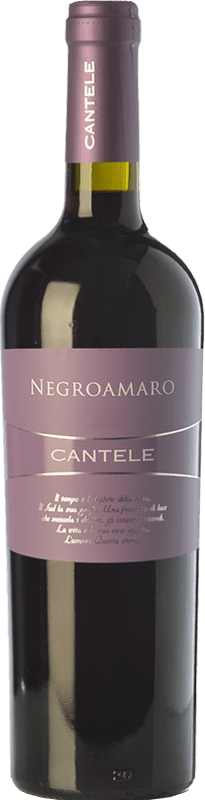 12,95 € Free Shipping | Red wine Cantele I.G.T. Salento Campania Italy Negroamaro Bottle 75 cl