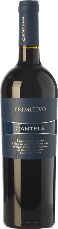 8,95 € Free Shipping | Red wine Cantele I.G.T. Salento Campania Italy Primitivo Bottle 75 cl