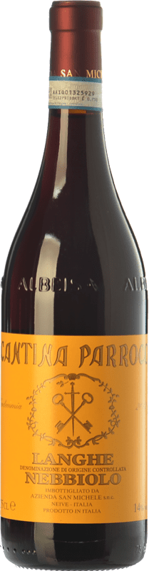 11,95 € | Red wine San Michele Cantina Parroco D.O.C. Langhe Piemonte Italy Nebbiolo Bottle 75 cl