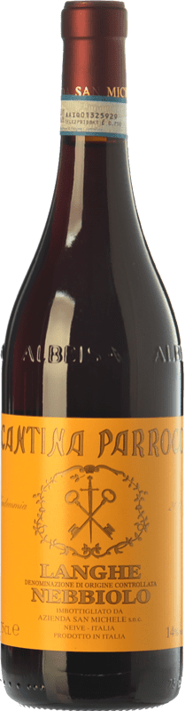 13,95 € Envio grátis | Vinho tinto San Michele Cantina Parroco D.O.C. Langhe