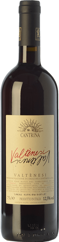 11,95 € Free Shipping | Red wine Cantrina Valtènesi D.O.C. Garda Lombardia Italy Groppello Bottle 75 cl