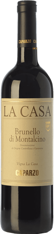 84,95 € Free Shipping | Red wine Caparzo La Casa D.O.C.G. Brunello di Montalcino Tuscany Italy Sangiovese Bottle 75 cl