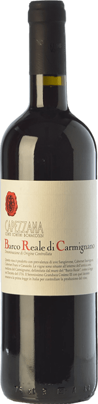 12,95 € | Red wine Capezzana D.O.C. Barco Reale di Carmignano Tuscany Italy Cabernet Sauvignon, Sangiovese, Canaiolo Bottle 75 cl