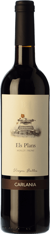 16,95 € Free Shipping | Red wine Carlania Els Corrals Crianza D.O. Conca de Barberà Catalonia Spain Merlot, Trepat Bottle 75 cl