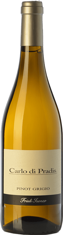 15,95 € Spedizione Gratuita | Vino bianco Carlo di Pradis Pinot Grigio D.O.C. Friuli Isonzo