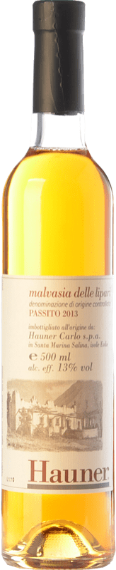 Envío gratis | Vino Dulce Hauner Passito D.O.C. Malvasia delle Lipari Sicilia Italia Malvasía, Corinto Botella Medium 50 cl