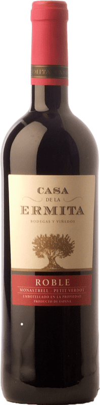 7,95 € | Vinho tinto Casa de la Ermita Carvalho D.O. Jumilla Castela-Mancha Espanha Monastrell, Petit Verdot 75 cl