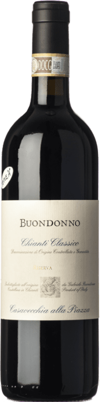 17,95 € | Red wine Casavecchia alla Piazza Buondonno Riserva Reserva D.O.C.G. Chianti Classico Tuscany Italy Sangiovese Bottle 75 cl