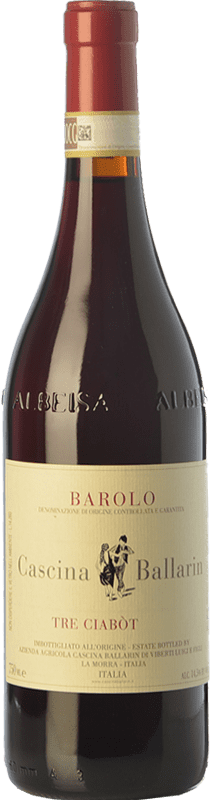 32,95 € | Red wine Cascina Ballarin Tre Ciabot D.O.C.G. Barolo Piemonte Italy Nebbiolo Bottle 75 cl