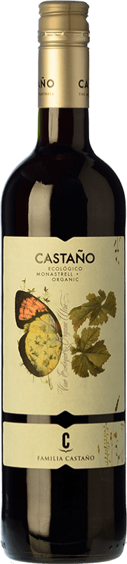 7,95 € Free Shipping | Red wine Castaño Ecológico Joven D.O. Yecla Region of Murcia Spain Monastrell Bottle 75 cl