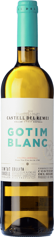 6,95 € Free Shipping | White wine Castell del Remei Gotim Blanc D.O. Costers del Segre Catalonia Spain Macabeo, Sauvignon White Bottle 75 cl