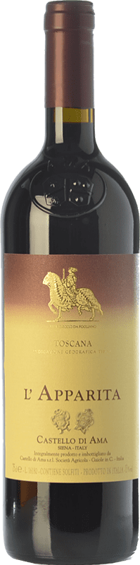 211,95 € | Red wine Castello di Ama L'Apparita I.G.T. Toscana Tuscany Italy Merlot Bottle 75 cl
