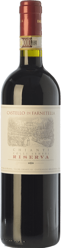 16,95 € | 红酒 Castello di Farnetella 预订 D.O.C.G. Chianti 托斯卡纳 意大利 Merlot, Cabernet Sauvignon, Sangiovese 75 cl