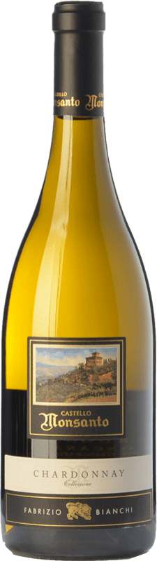 Free Shipping | White wine Castello di Monsanto Fabrizio Bianchi I.G.T. Toscana Tuscany Italy Chardonnay 75 cl