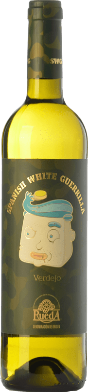 6,95 € | White wine Castillo de Maetierra Spanish White Guerrilla Joven I.G.P. Vino de la Tierra Valles de Sadacia The Rioja Spain Verdejo Bottle 75 cl