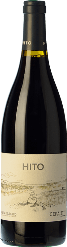 12,95 € Free Shipping | Red wine Cepa 21 Hito Joven D.O. Ribera del Duero Castilla y León Spain Tempranillo Bottle 75 cl