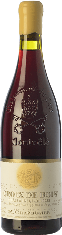 116,95 € Free Shipping | Red wine Chapoutier Croix de Bois Crianza A.O.C. Châteauneuf-du-Pape Rhône France Grenache Bottle 75 cl