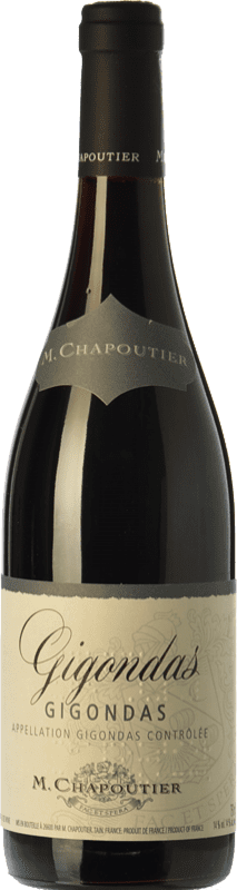 36,95 € | Red wine M. Chapoutier Aged A.O.C. Gigondas Rhône France Syrah, Grenache, Mourvèdre, Cinsault Bottle 75 cl