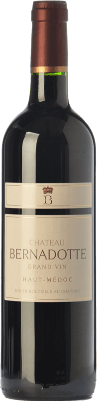 Envío gratis | Vino tinto Château Bernadotte Crianza A.O.C. Haut-Médoc Burdeos Francia Merlot, Cabernet Sauvignon, Cabernet Franc, Petit Verdot 75 cl