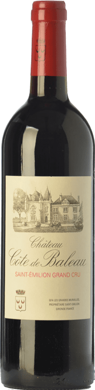 41,95 € | Red wine Château Côte de Baleau Aged A.O.C. Saint-Émilion Grand Cru Bordeaux France Merlot, Cabernet Sauvignon, Cabernet Franc 75 cl