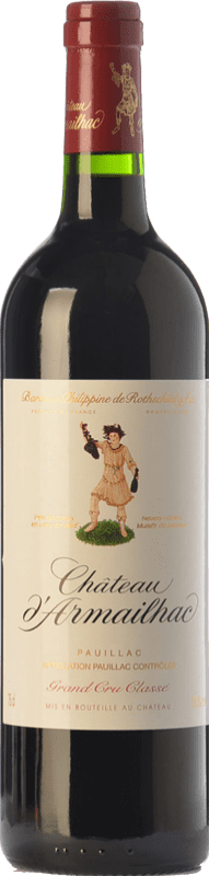 Red wine Château d'Armailhac Crianza A.O.C. Pauillac Bordeaux France Merlot, Cabernet Sauvignon, Cabernet Franc, Petit Verdot Bottle 75 cl