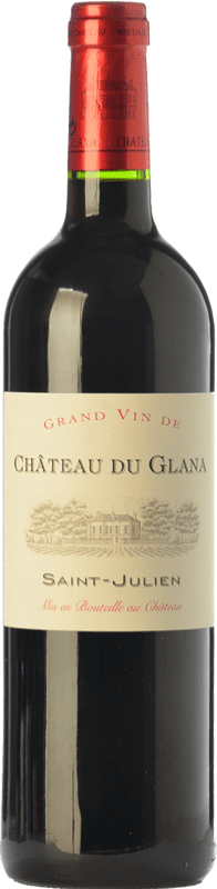 Spedizione Gratuita | Vino rosso Château du Glana Crianza A.O.C. Saint-Julien bordò Francia Merlot, Cabernet Sauvignon 75 cl