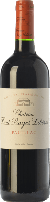 47,95 € Free Shipping | Red wine Château Haut-Bages Libéral Crianza A.O.C. Pauillac Bordeaux France Merlot, Cabernet Sauvignon Bottle 75 cl