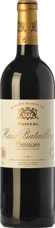 77,95 € | Red wine Château Haut-Batailley Aged A.O.C. Pauillac Bordeaux France Merlot, Cabernet Sauvignon, Cabernet Franc 75 cl