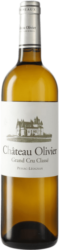 Spedizione Gratuita | Vino bianco Château Olivier Blanc Crianza A.O.C. Graves bordò Francia Sauvignon Bianca, Sémillon, Muscadelle 75 cl