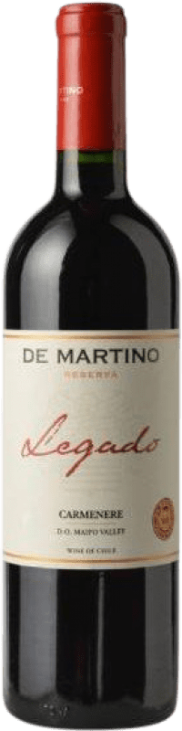 Бесплатная доставка | Красное вино De Martino Legado I.G. Valle del Maipo Долина Майпо Чили Carmenère 75 cl