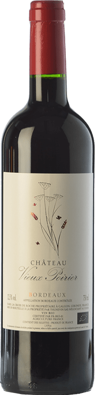 8,95 € | Red wine Château Vieux Poirier Aged A.O.C. Bordeaux Bordeaux France Merlot, Malbec Bottle 75 cl