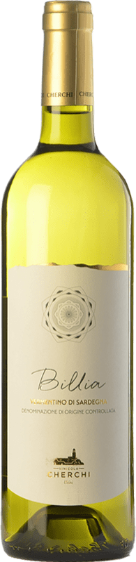 19,95 € Spedizione Gratuita | Vino bianco Cherchi Billia D.O.C. Vermentino di Sardegna