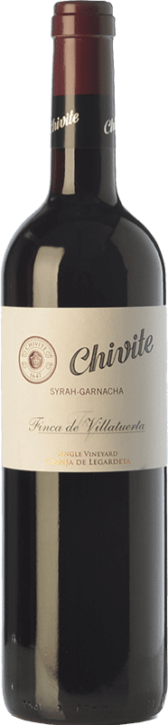 Бесплатная доставка | Красное вино Chivite Finca de Villatuerta Syrah-Garnacha старения D.O. Navarra Наварра Испания Syrah, Grenache 75 cl