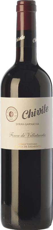 Envio grátis | Vinho Tinto Chivite Finca de Villatuerta Syrah Garnacha Crianza D.O. Navarra Navarra Espanha Syrah, Garnacha — Grenache 75 cl