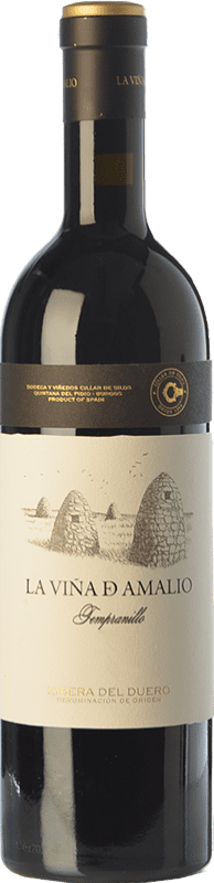 红酒 Cillar de Silos La Viña de Amalio 岁 2014 D.O. Ribera del Duero 卡斯蒂利亚莱昂 西班牙 Tempranillo 瓶子 75 cl