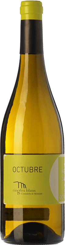 9,95 € | 白酒 Cingles Blaus Octubre Blanc D.O. Montsant 加泰罗尼亚 西班牙 Macabeo, Chardonnay 75 cl