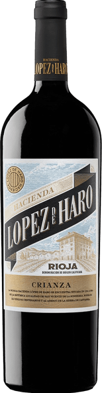 送料無料 | 赤ワイン Hacienda López de Haro 高齢者 D.O.Ca. Rioja ラ・リオハ スペイン Tempranillo, Grenache, Graciano マグナムボトル 1,5 L