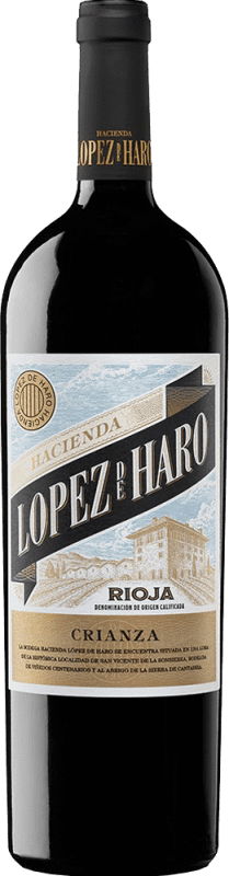 19,95 € Free Shipping | Red Wine Hacienda López de Haro Crianza — Aged D.O.Ca. Rioja Magnum Bottle 1,5 L