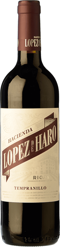 5,95 € Free Shipping | Red wine Classica Hacienda López de Haro Joven D.O.Ca. Rioja The Rioja Spain Tempranillo Bottle 75 cl
