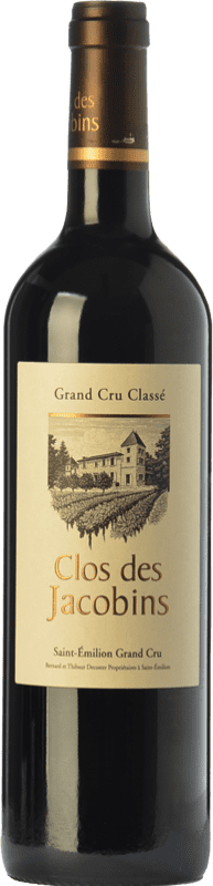 44,95 € | Red wine Clos des Jacobins Aged A.O.C. Saint-Émilion Grand Cru Bordeaux France Merlot, Cabernet Sauvignon, Cabernet Franc 75 cl